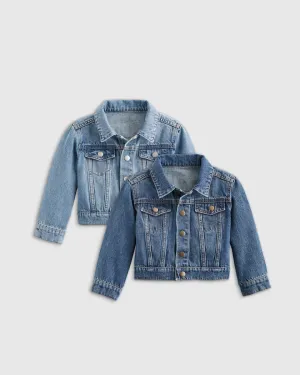 100% Cotton Denim Jacket 2-Pack