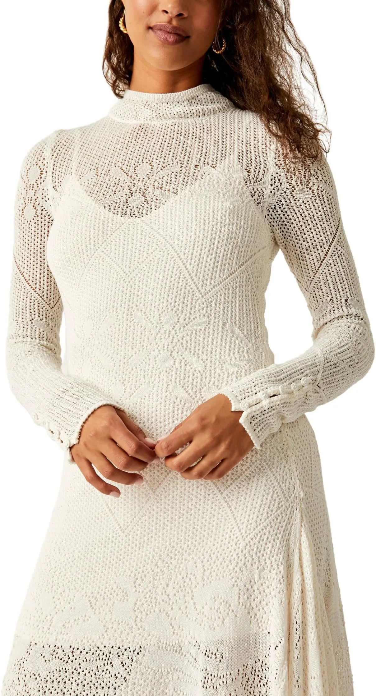 Angel Wings Maxi Free People Dress, Ivory