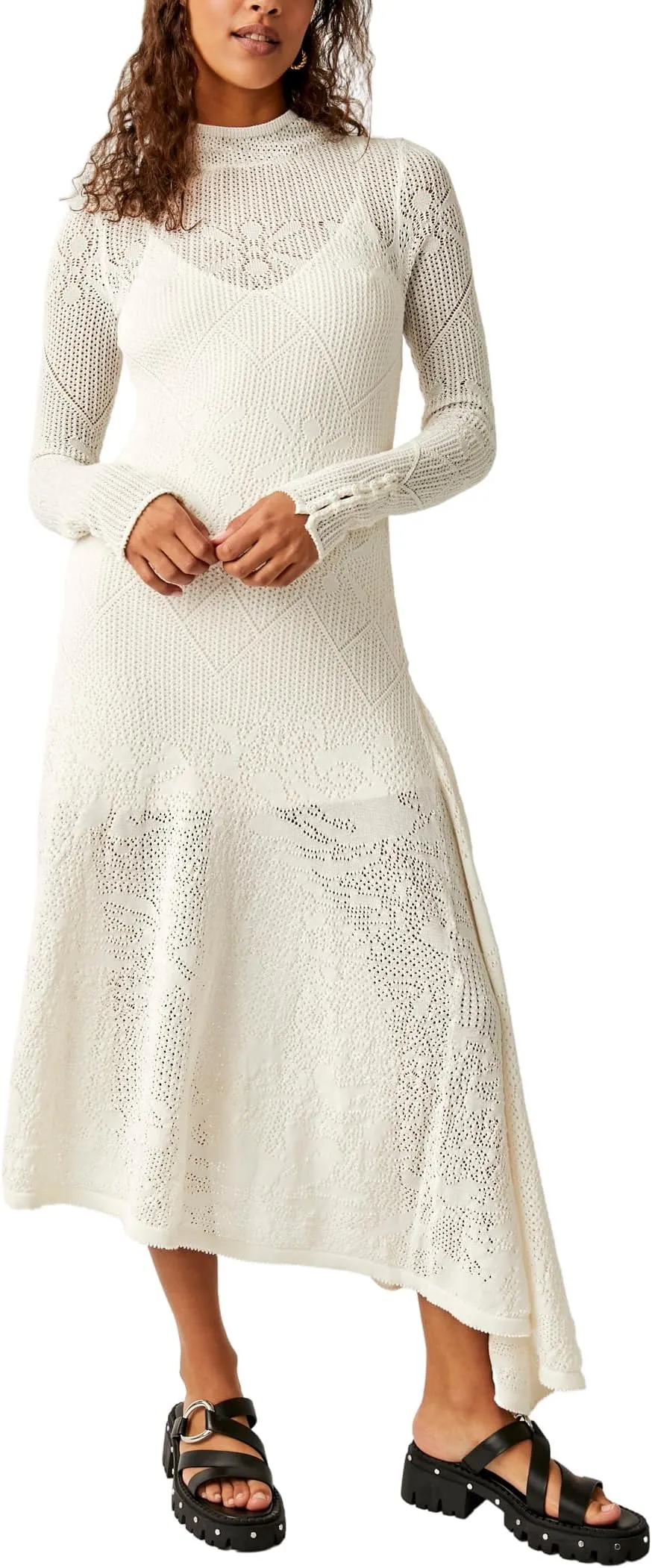Angel Wings Maxi Free People Dress, Ivory