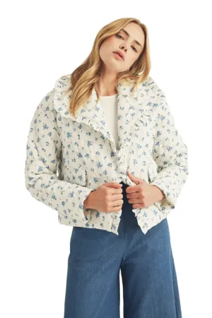 Apparel- Storia Floral Quilted Puffy Jacket