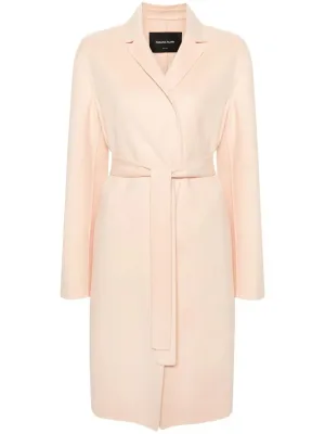 belted virgin wool peacoat