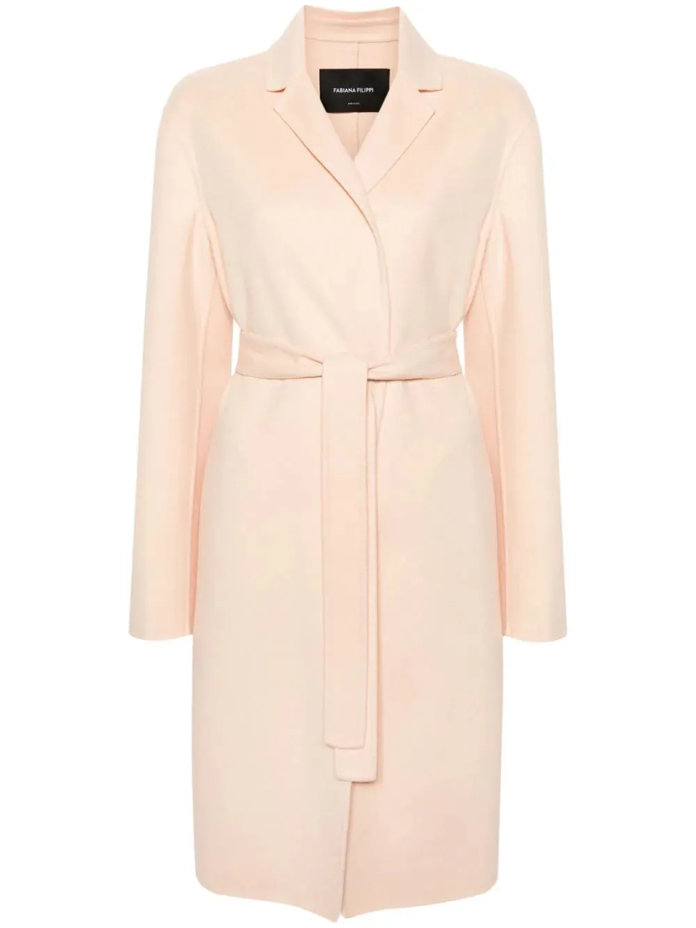 belted virgin wool peacoat