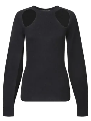 Black Cashmere and Wool Sweater