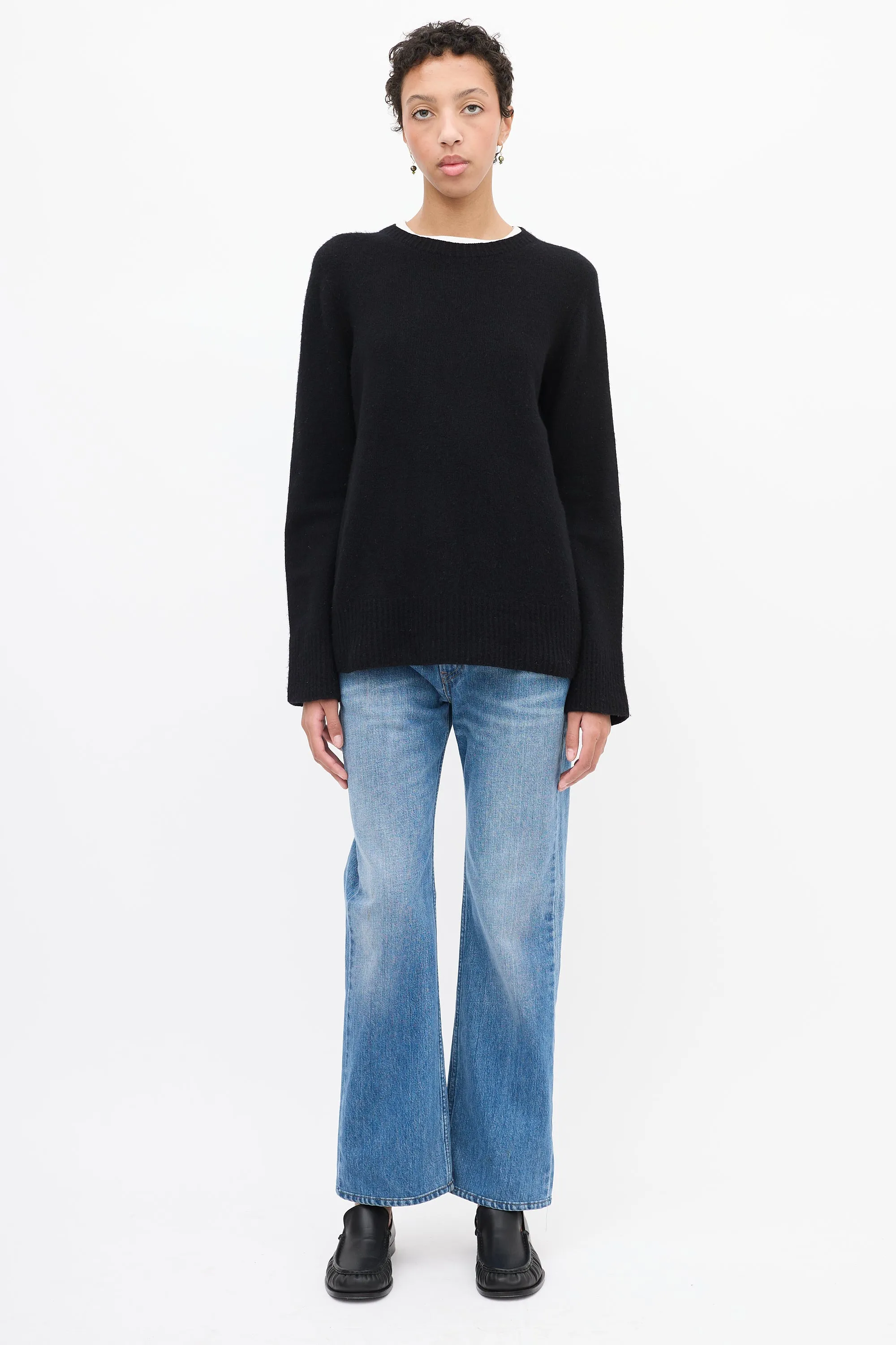 Black Wool & Cashmere Sweater