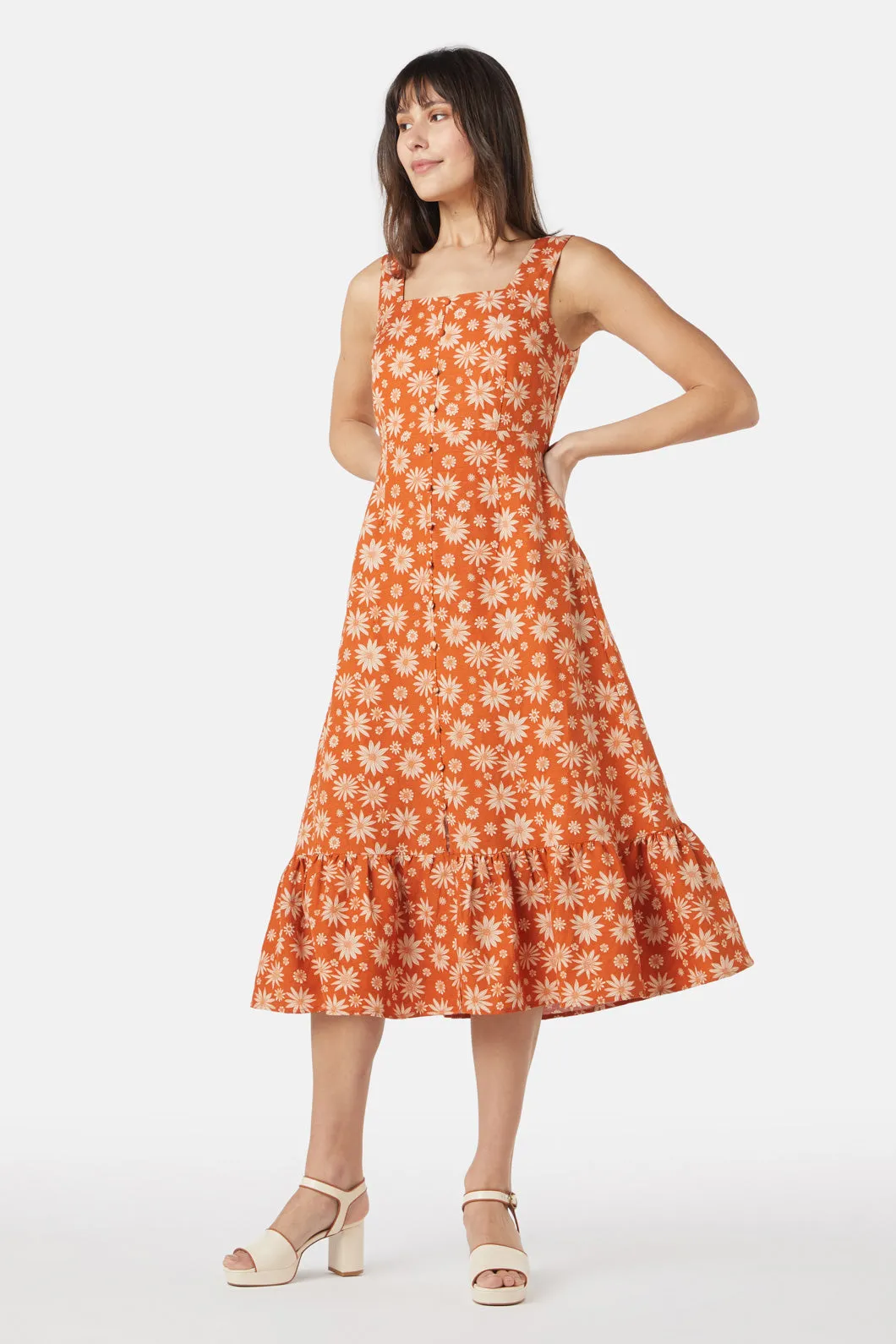 Bree Ditsy Midi Dress