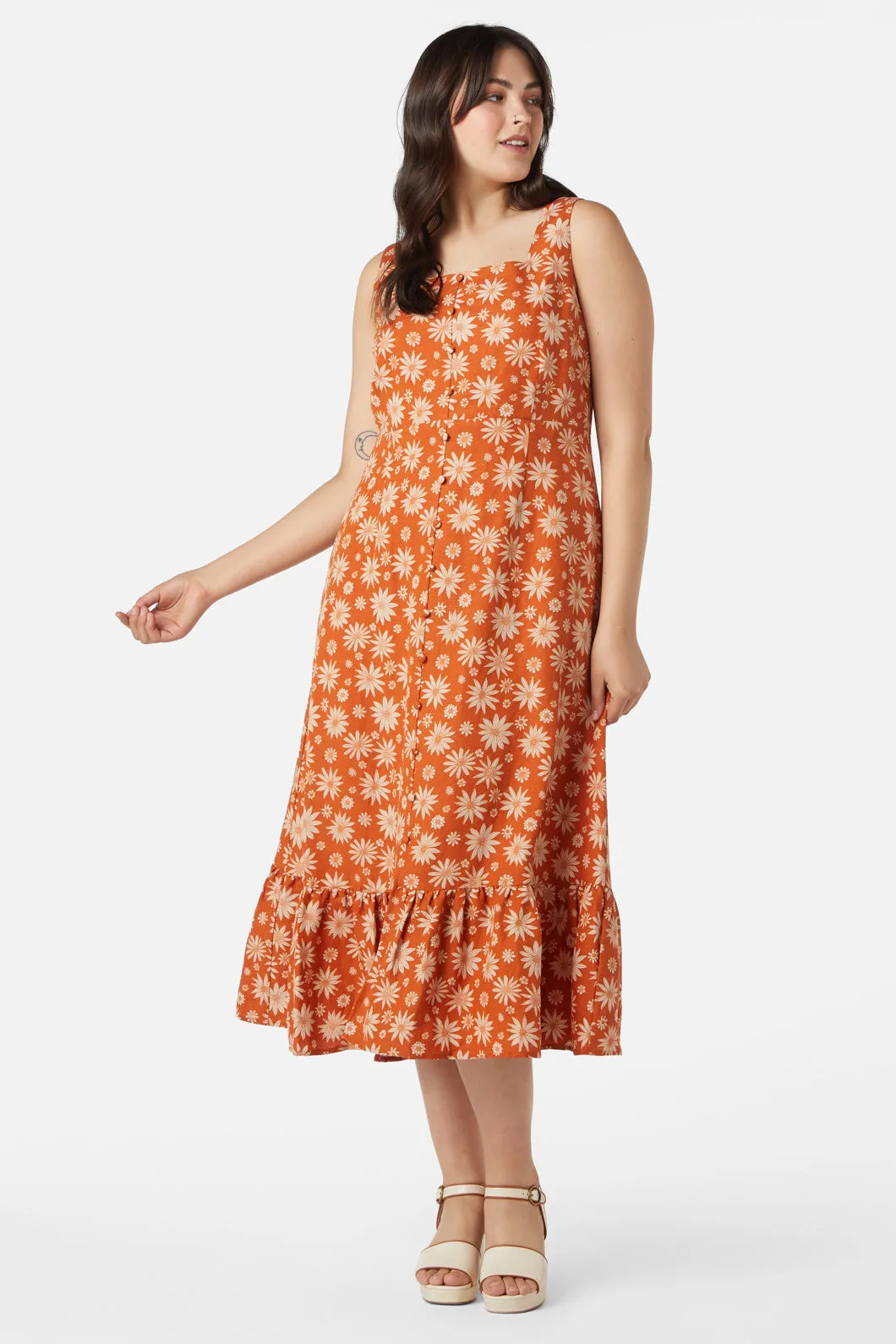 Bree Ditsy Midi Dress