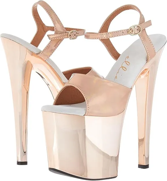 Bria-709 Gold Platform Strappy Sandals
