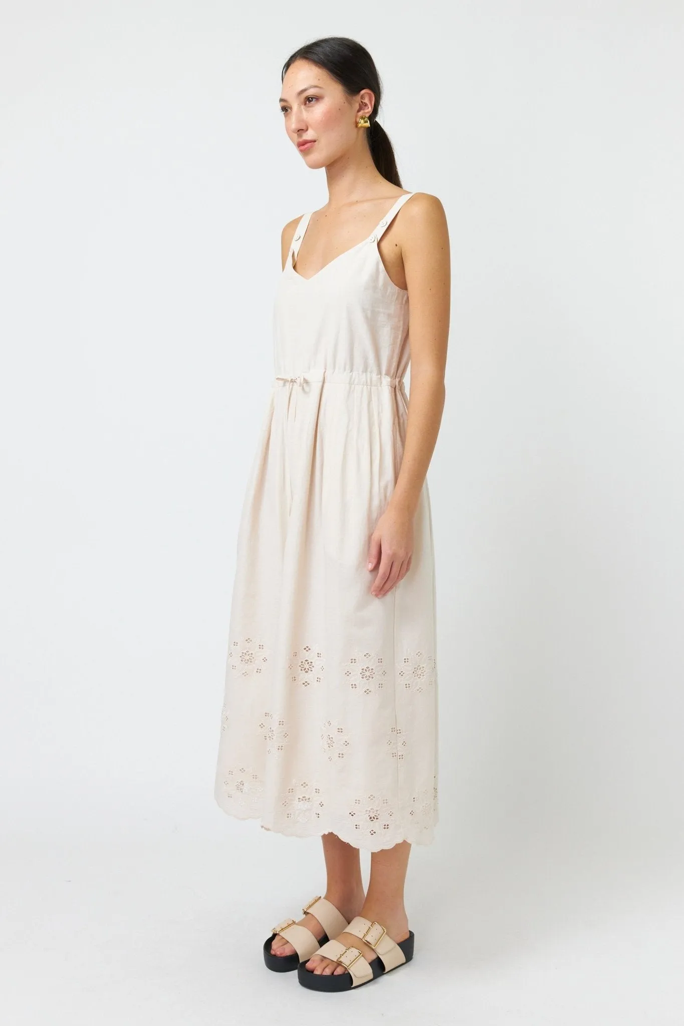 Broderie Sundress | Chalk