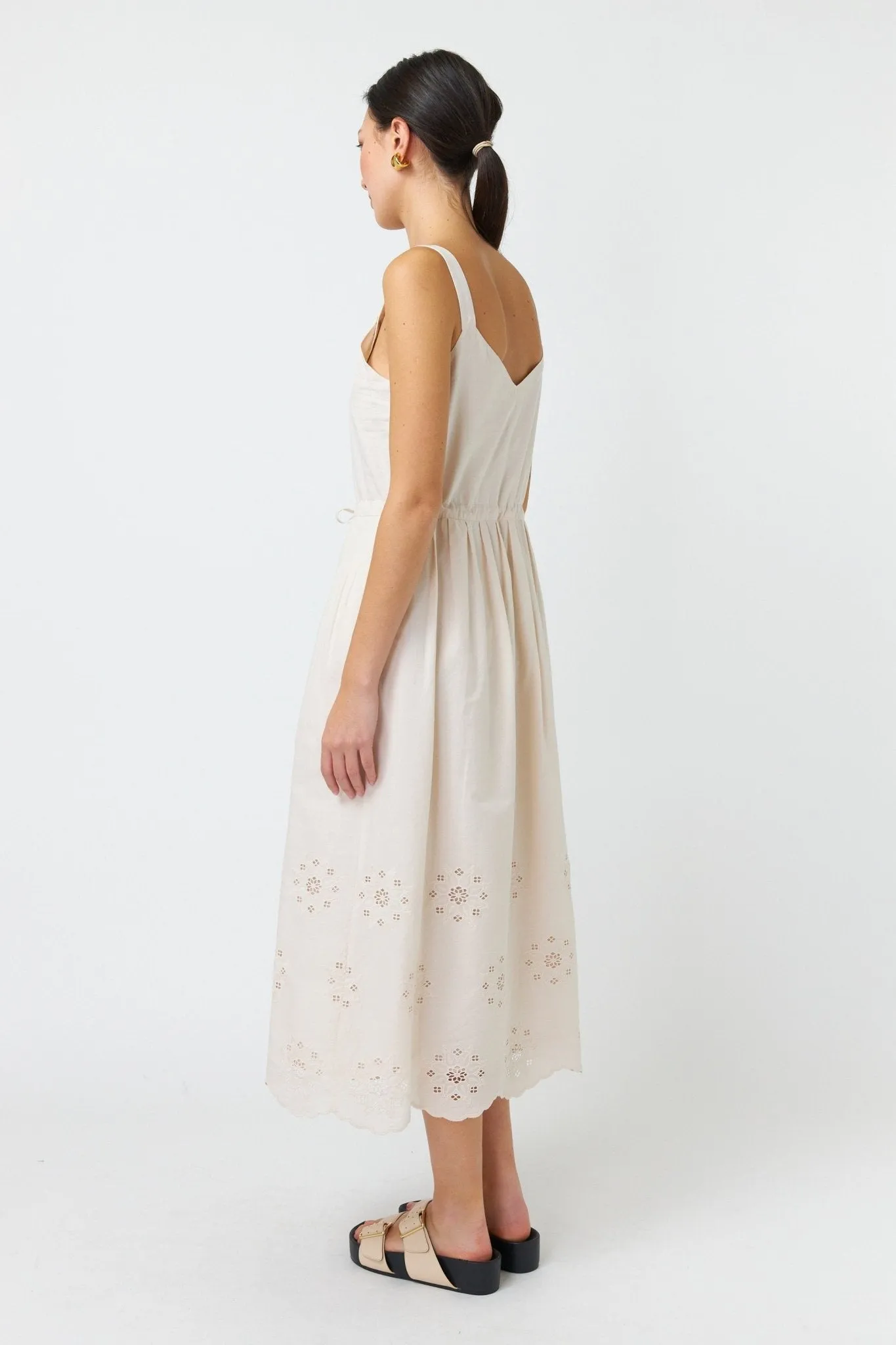 Broderie Sundress | Chalk