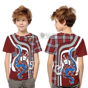 Brodie Dress Tartan Kid T-Shirt with Epic Bagpipe Style