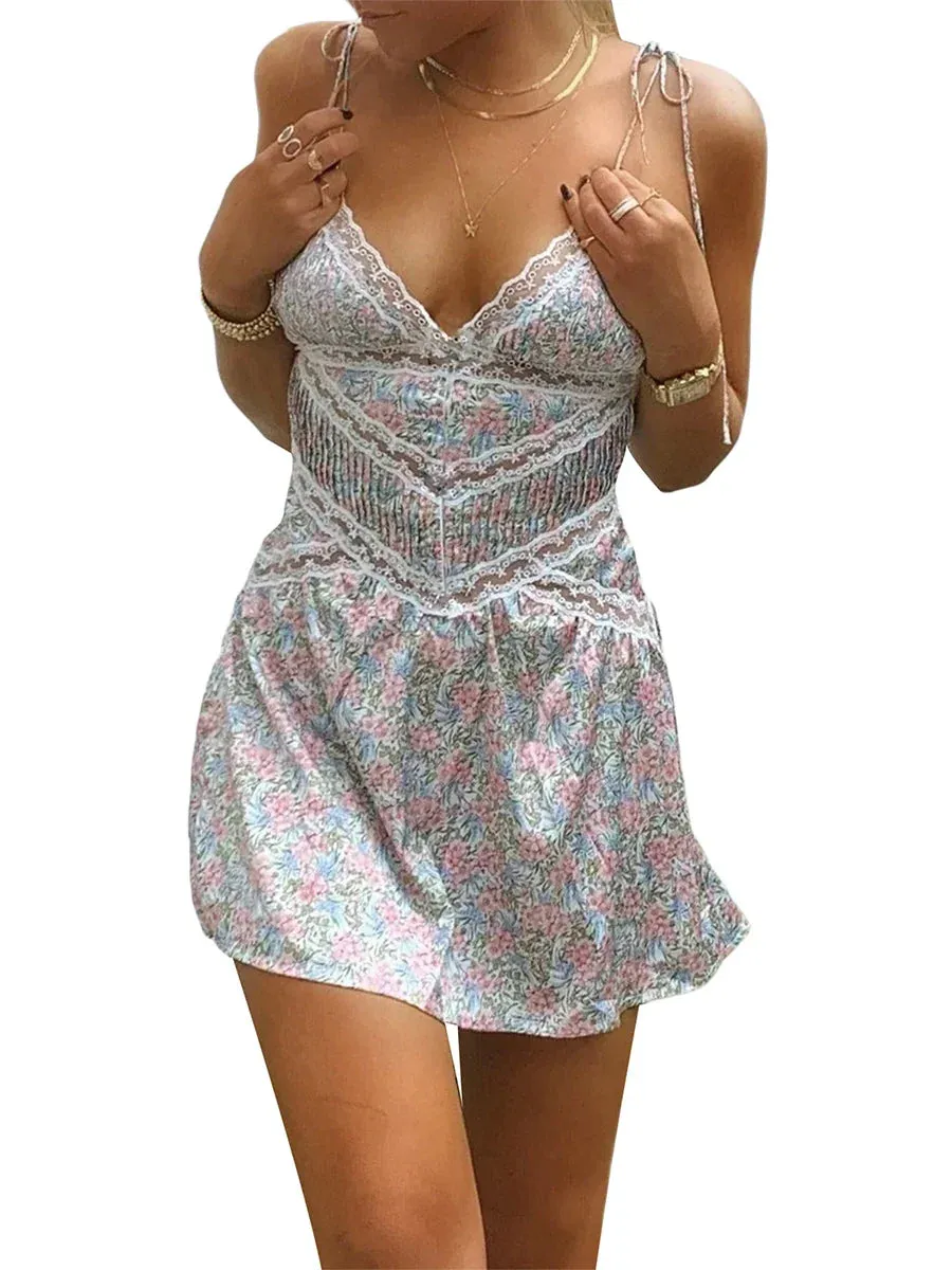 Cami Sundress with Floral Print for Summer Picnics