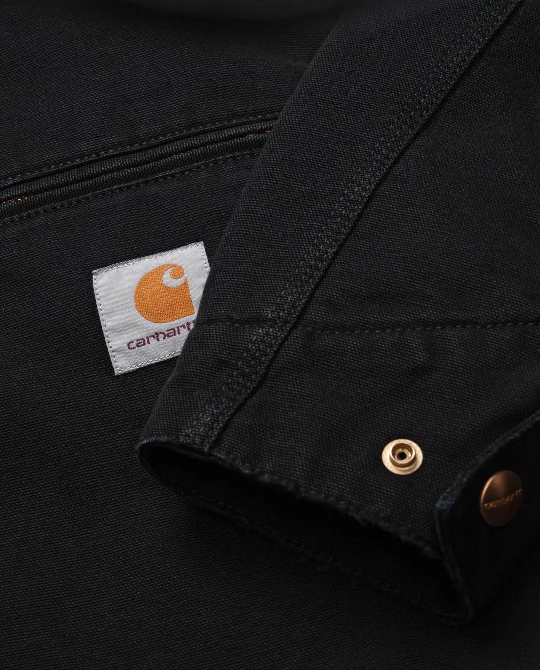 Carhartt WIP - OG Detroit Jacket - Black Aged Canvas