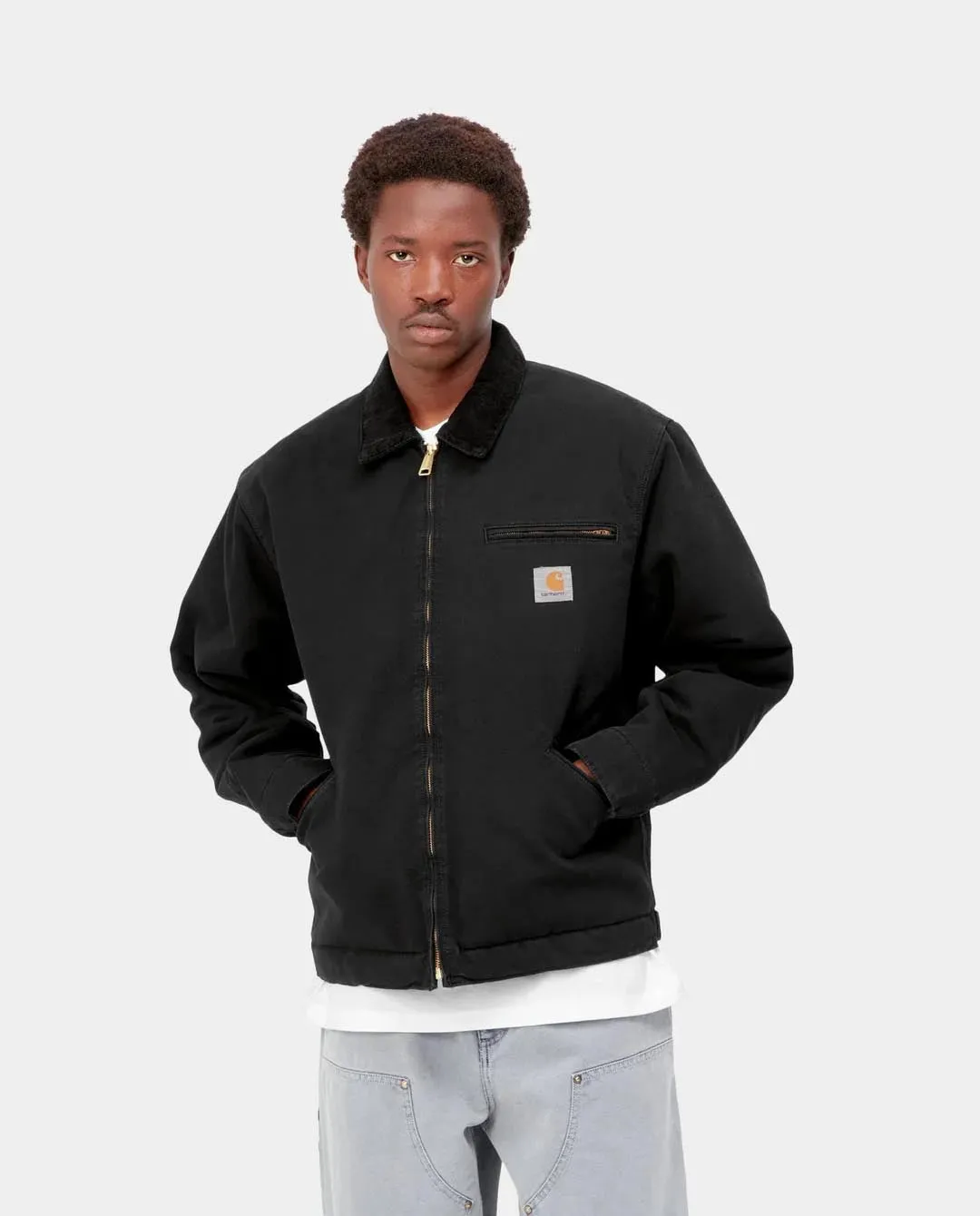 Carhartt WIP - OG Detroit Jacket - Black Aged Canvas