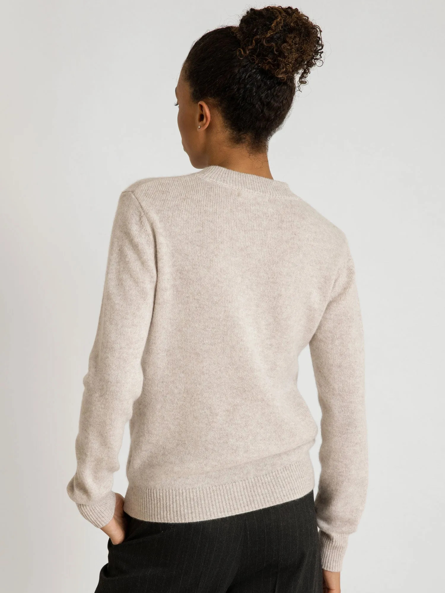 Cashmere sweater "Sofia long" - beige