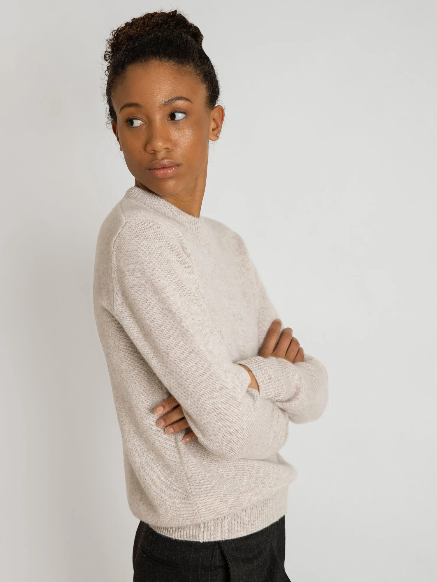 Cashmere sweater "Sofia long" - beige
