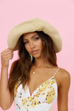 Coffee Calling Hat Beige