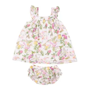 Cute Hummingbirds Sundress and Diaper Cover