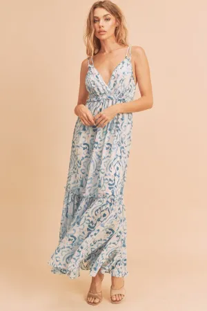 Floral Maxi Sundress with Ruffle Details
