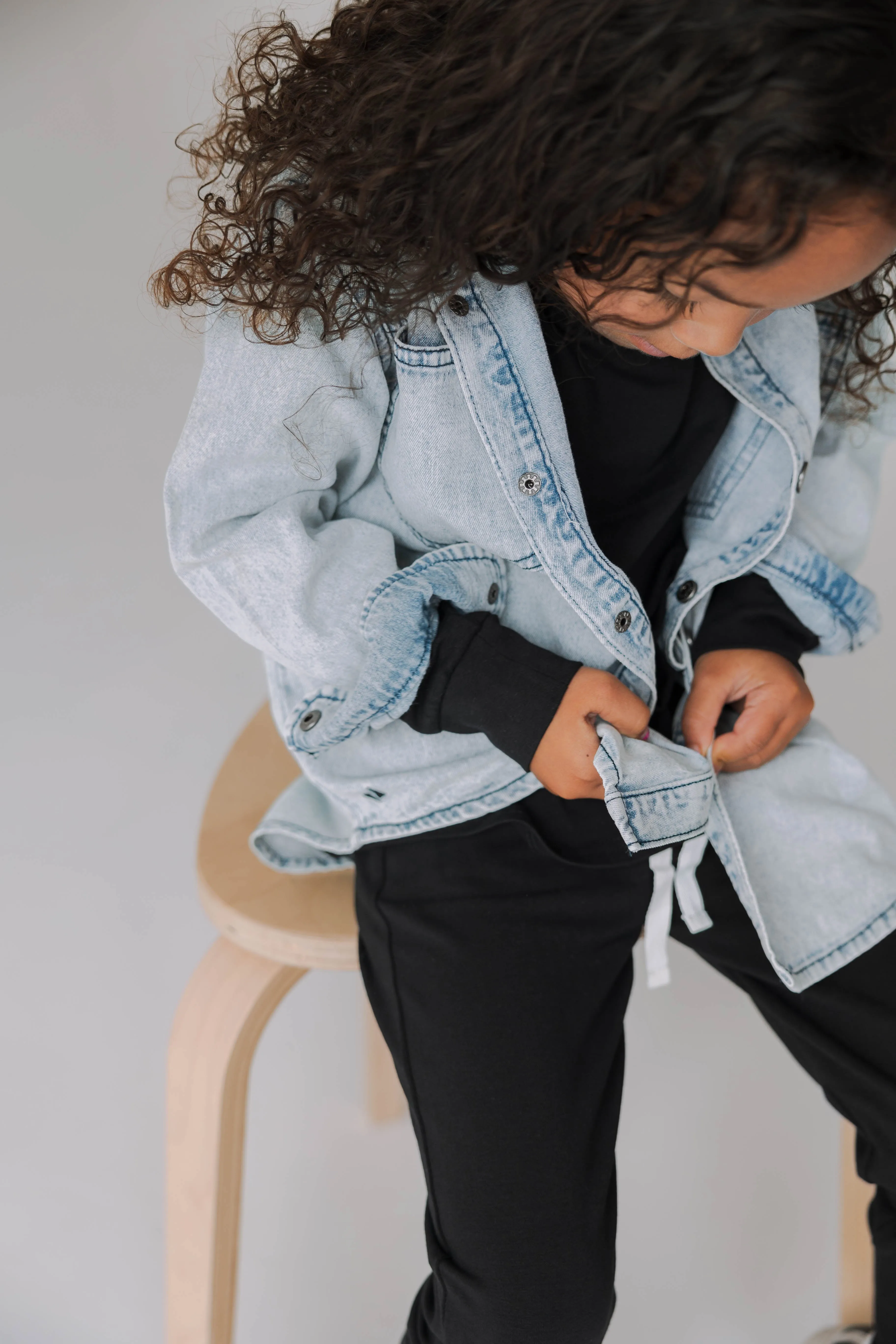 HERITAGE DENIM SHACKET | KIDS