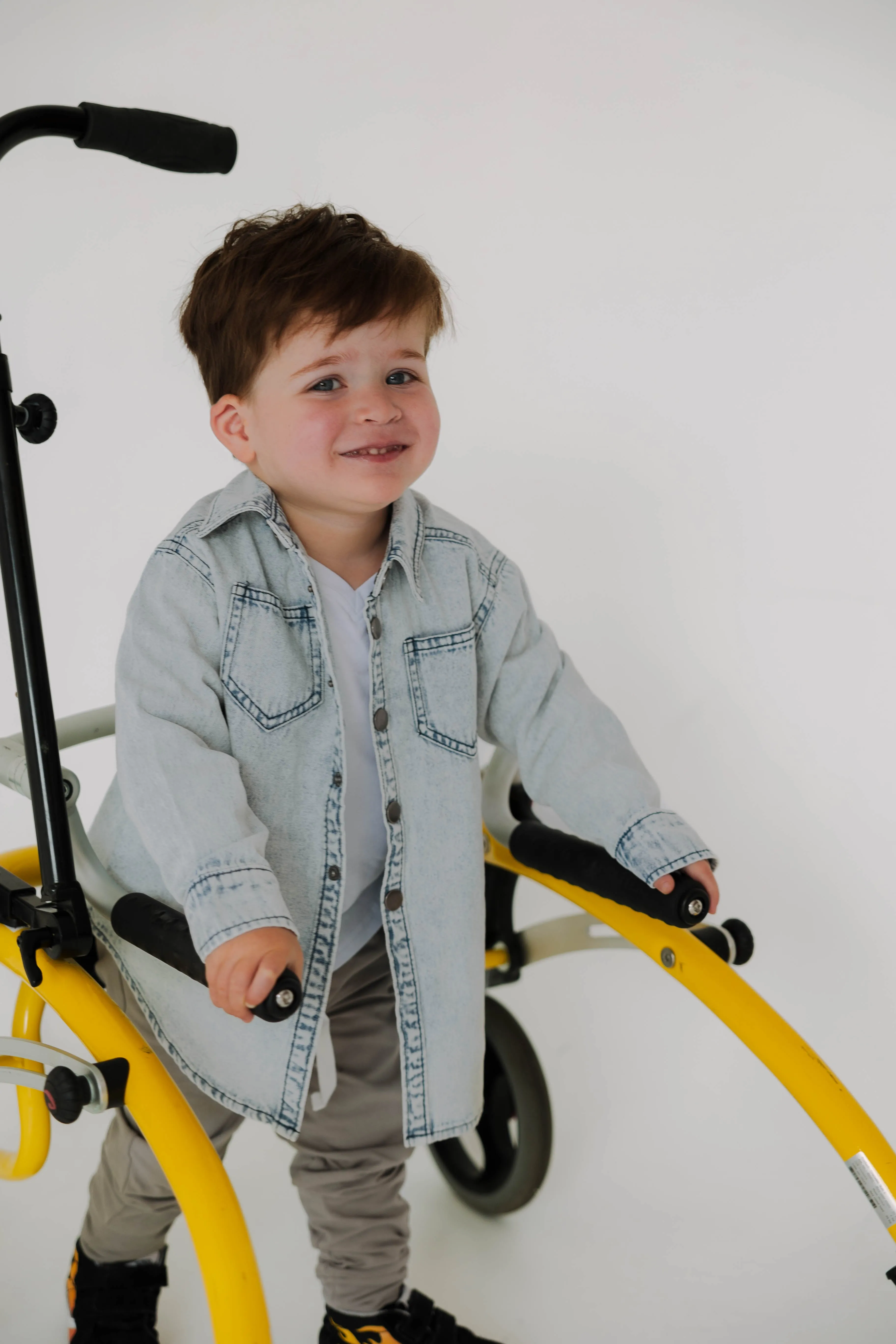 HERITAGE DENIM SHACKET | KIDS