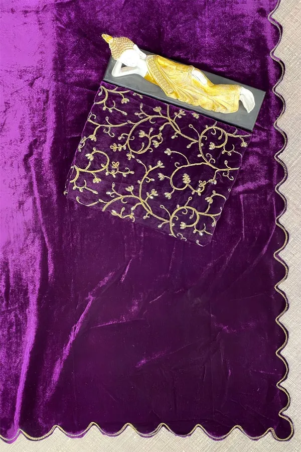 Khushi Punjaban Velvet Saree Online Buy 2023