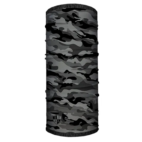 Kids Fleece Face Shields® | Grey Military Camo PreOrder