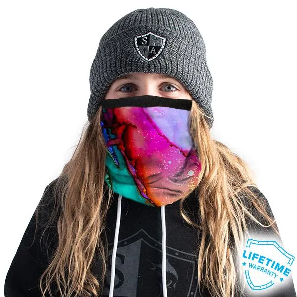 Kids Fleece Face Shields® | Watercolor PreOrder