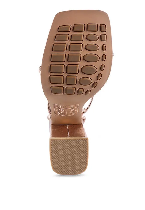 London Rag Shewolf Lace Up High Heel Sandals