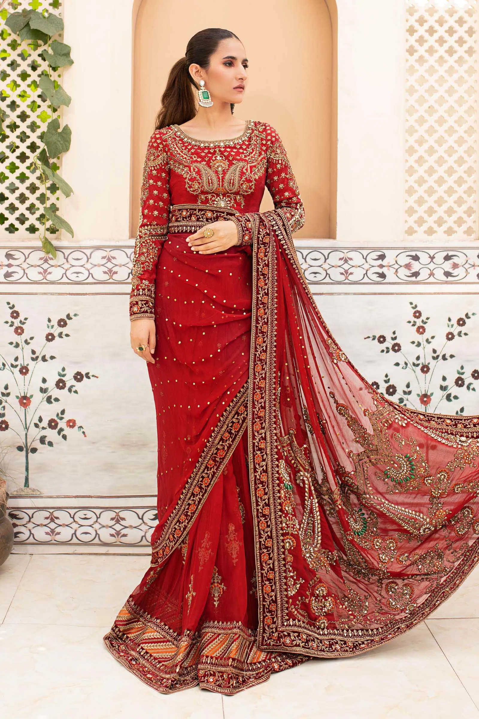 MARIA B. Couture Deep Red MC-910