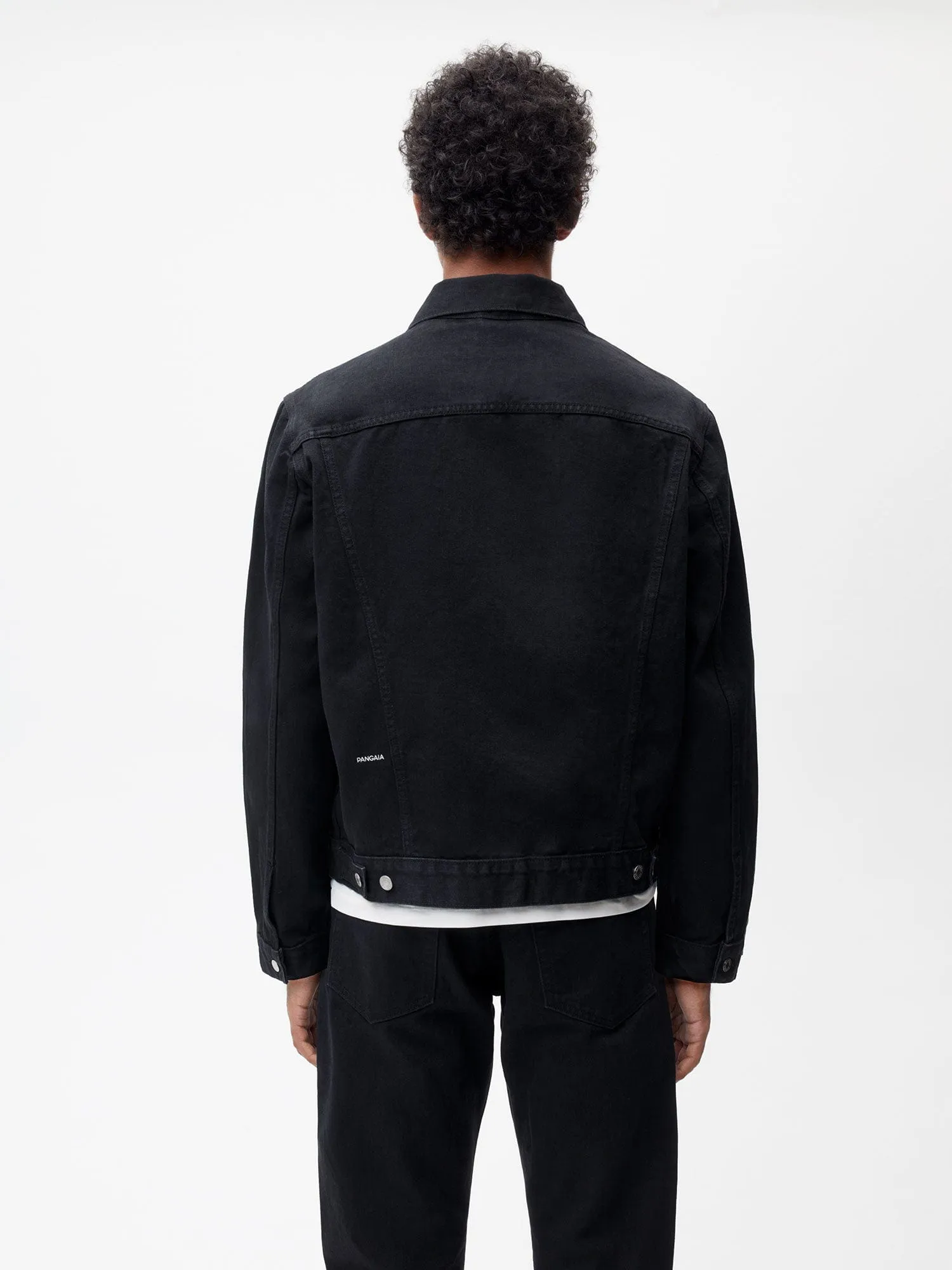 Mens Nettle Denim Jacket—black