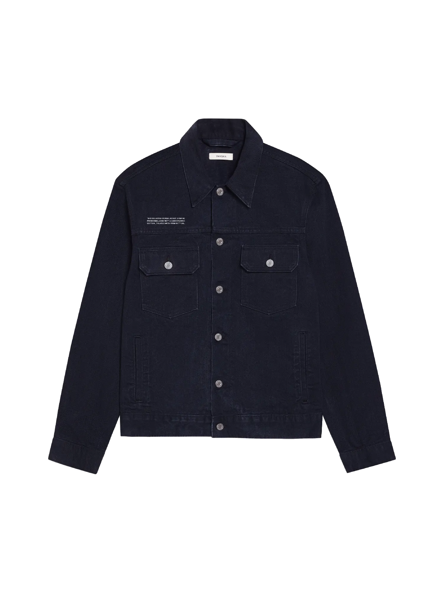 Mens Nettle Denim Jacket—black