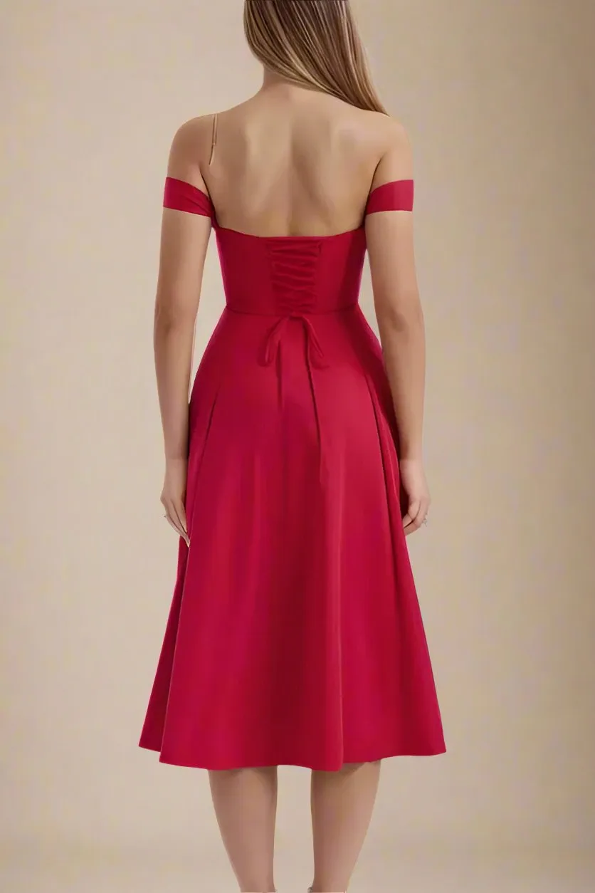 Monique Bodycon Dress - Lipstick Red
