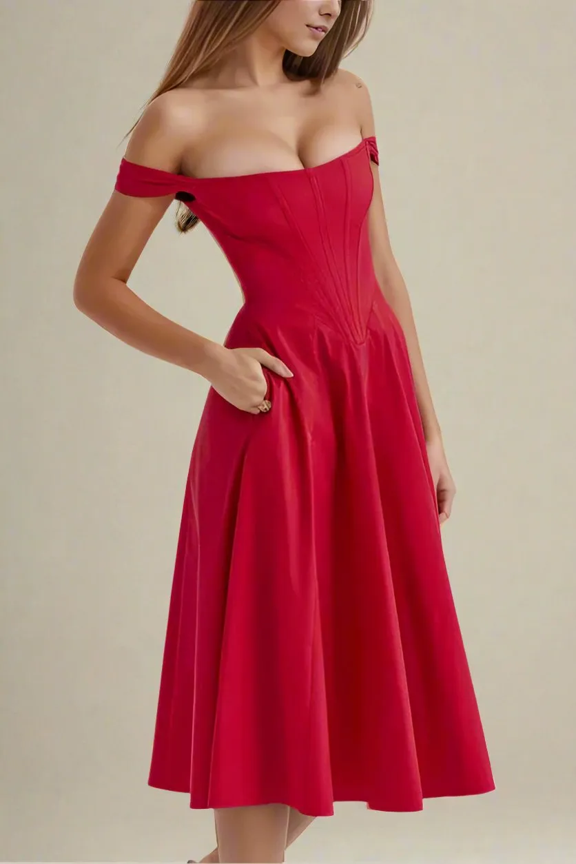 Monique Bodycon Dress - Lipstick Red