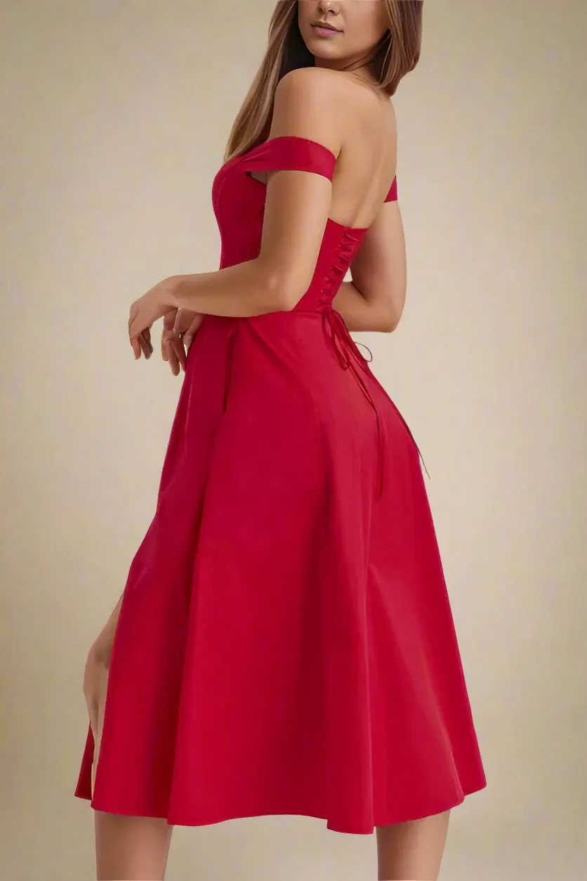 Monique Bodycon Dress - Lipstick Red