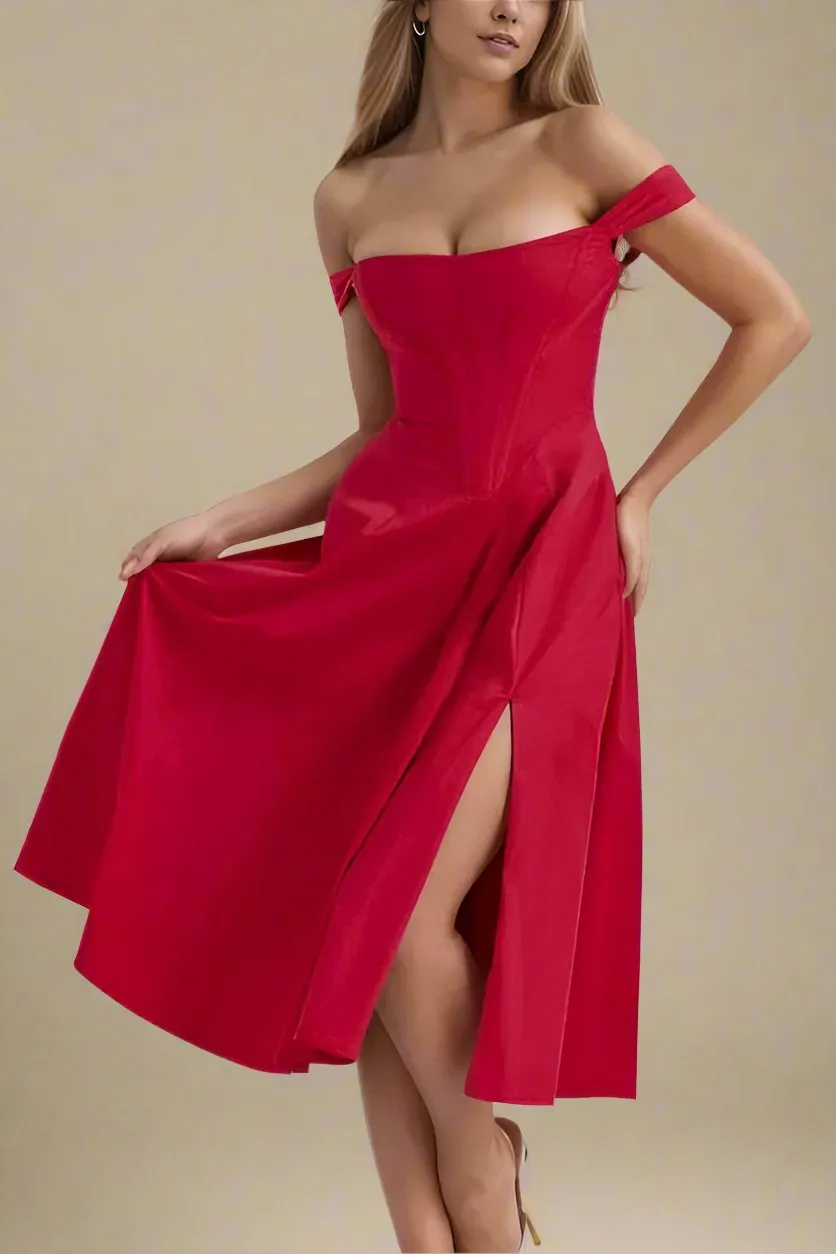 Monique Bodycon Dress - Lipstick Red