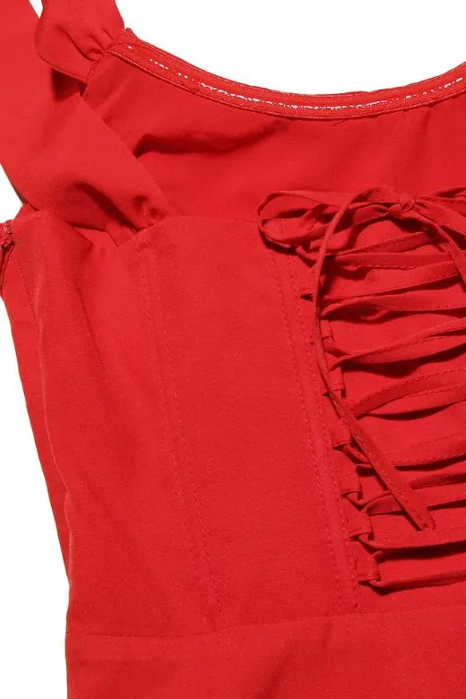 Monique Bodycon Dress - Lipstick Red