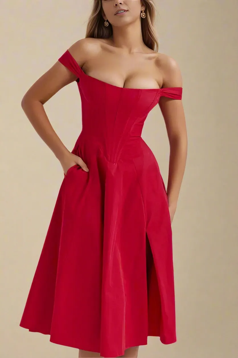 Monique Bodycon Dress - Lipstick Red