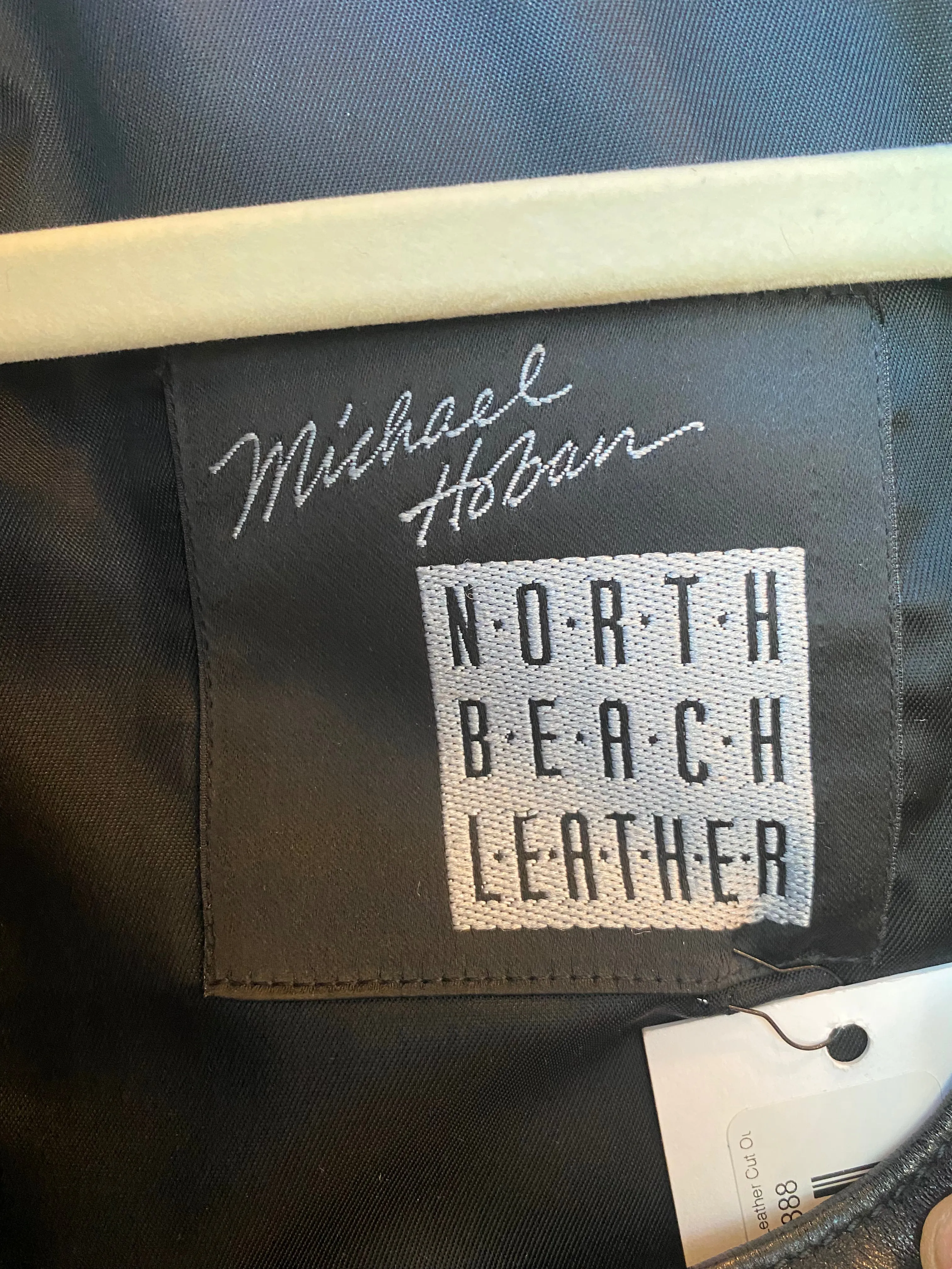 North Beach Spring 1992 Black Leather Cut Out Dress