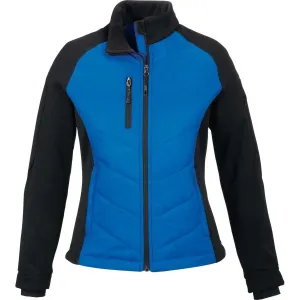 North End Women's Olympic Blue Epic Insulated Hybrid Bonded Fleece Jacket