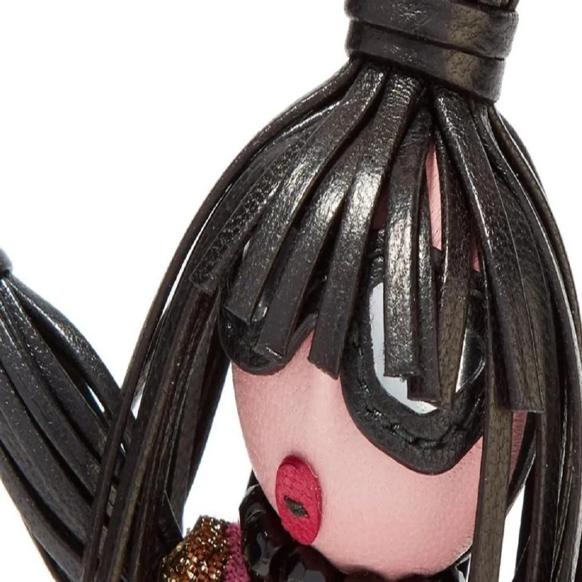 Prada Trick Pelle Rosario Pink Dress Jasmine Doll Keyring Key Charm 1TL171