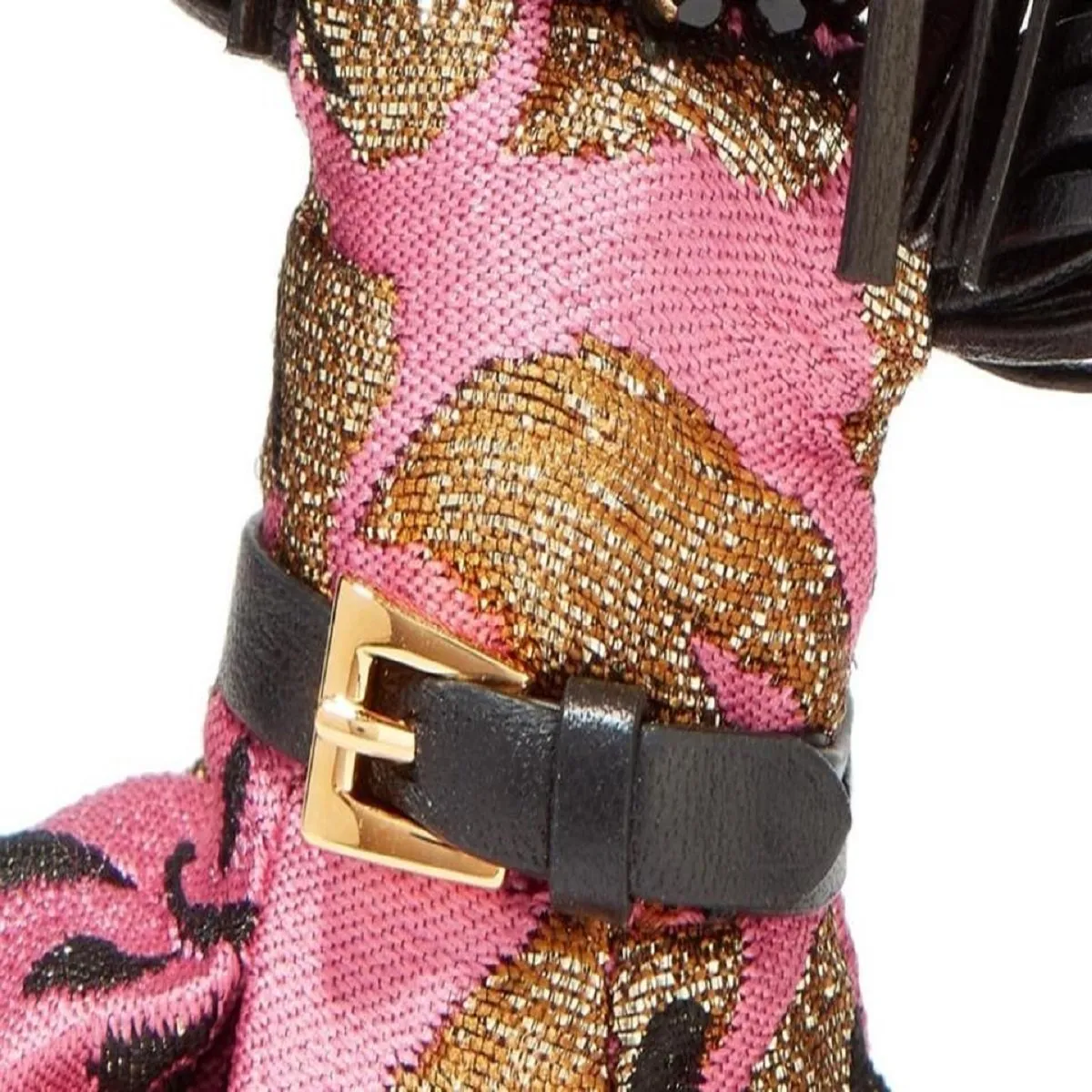Prada Trick Pelle Rosario Pink Dress Jasmine Doll Keyring Key Charm 1TL171