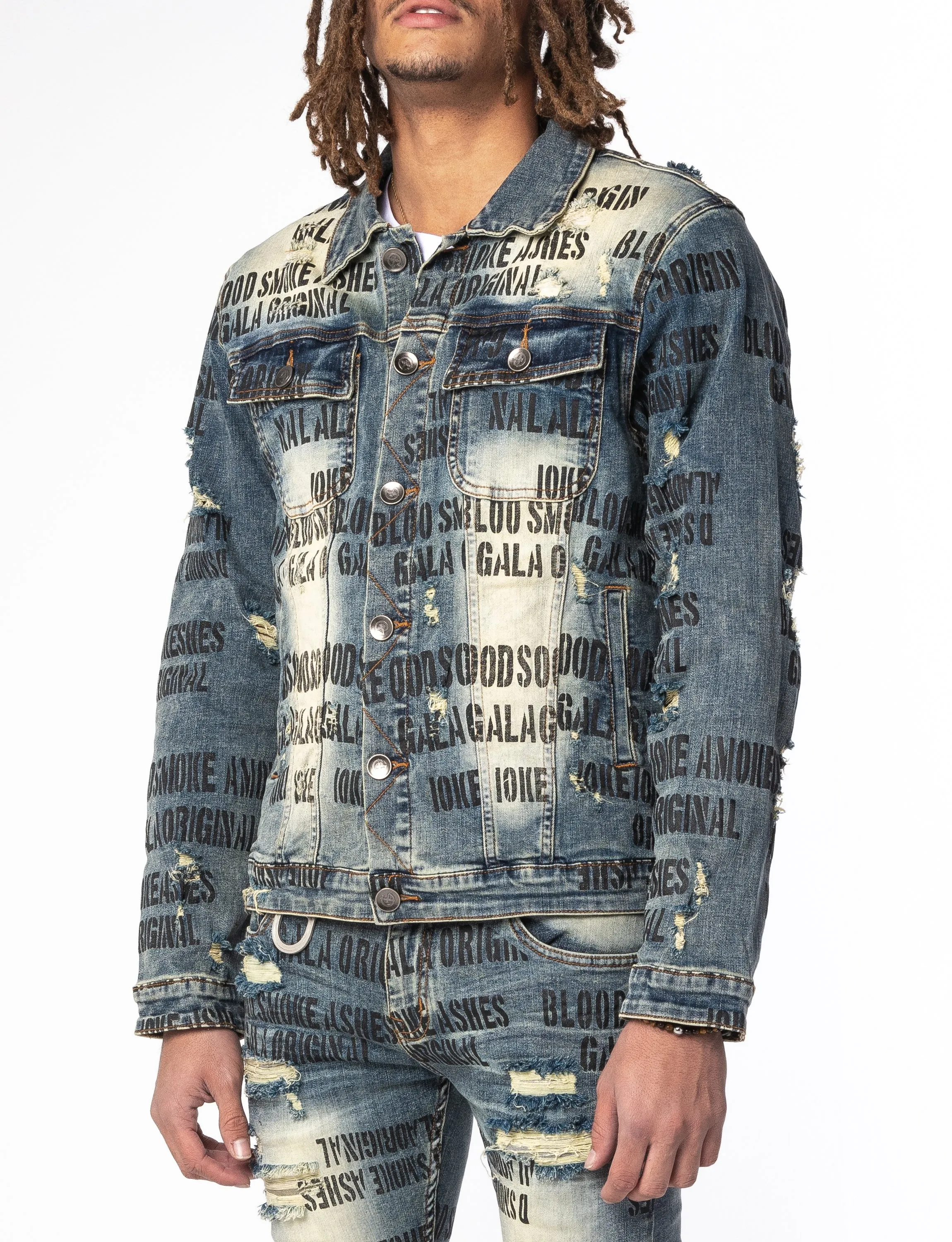 "VICIOUS" Jacket - Blue Stone