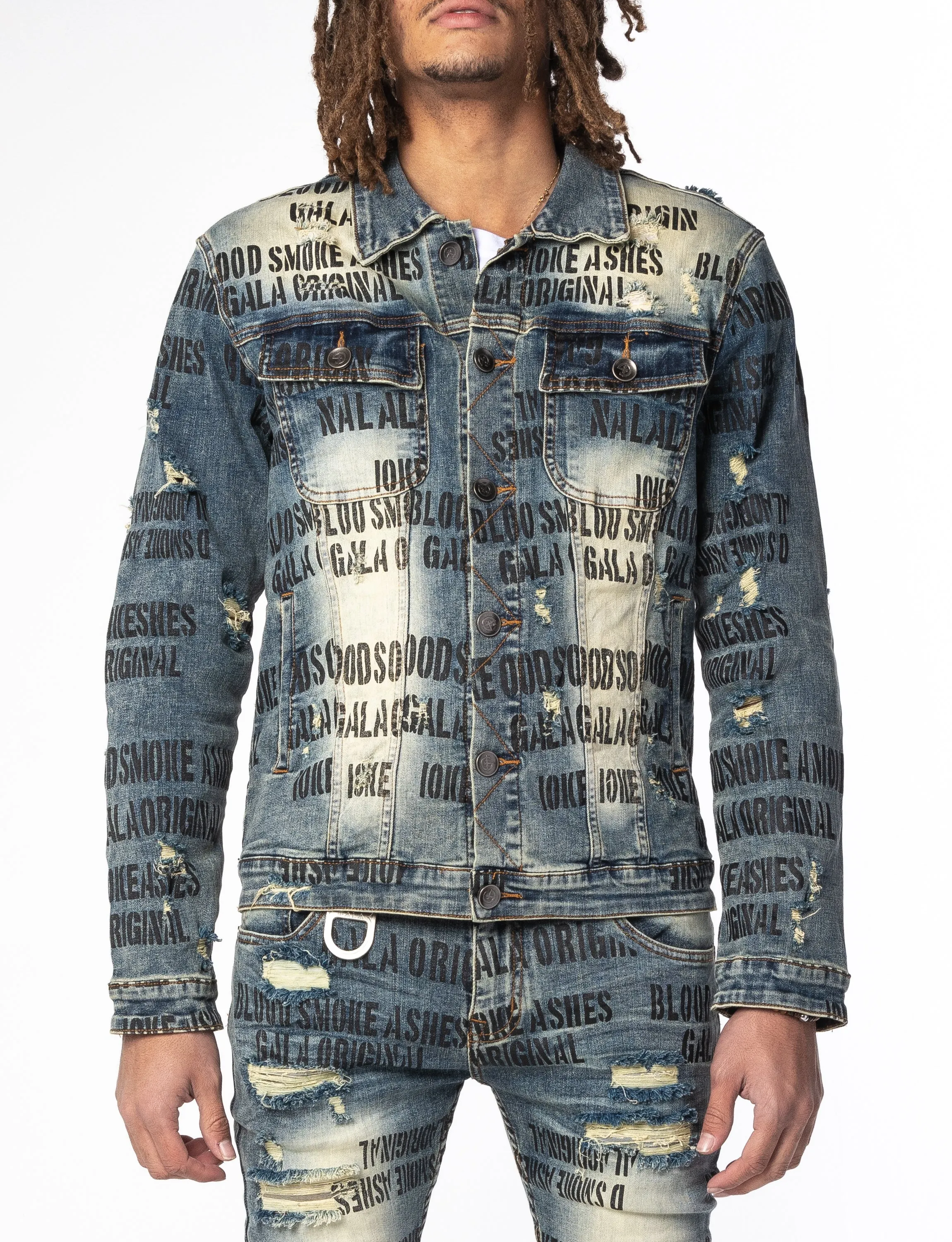 "VICIOUS" Jacket - Blue Stone