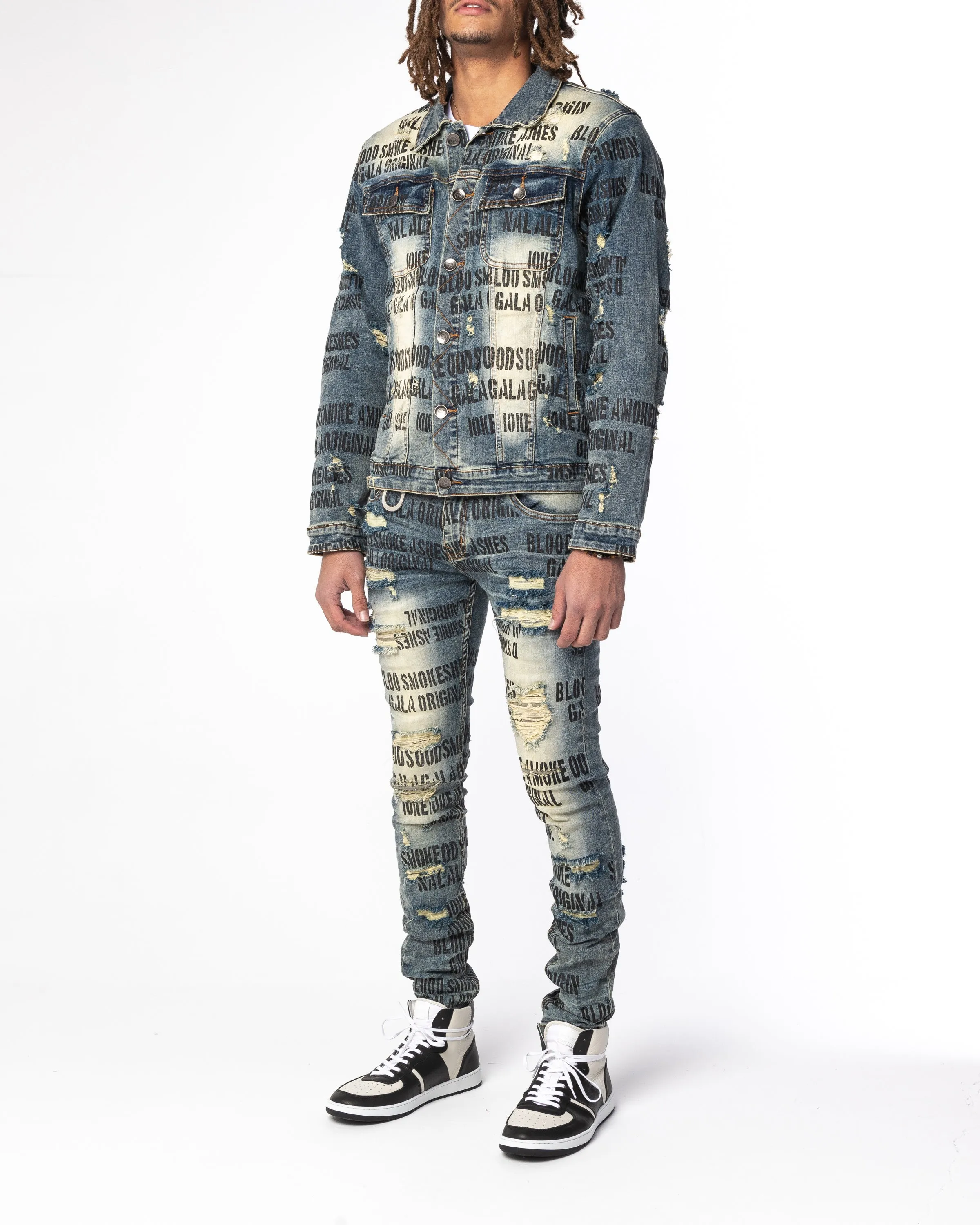 "VICIOUS" Jacket - Blue Stone