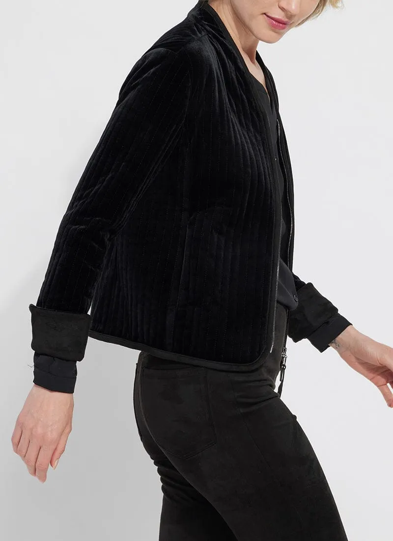 Scarlett Quilted Velvet Jacket