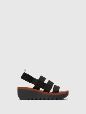 Strappy Sandals YERE847FLY BLACK (BRICK)