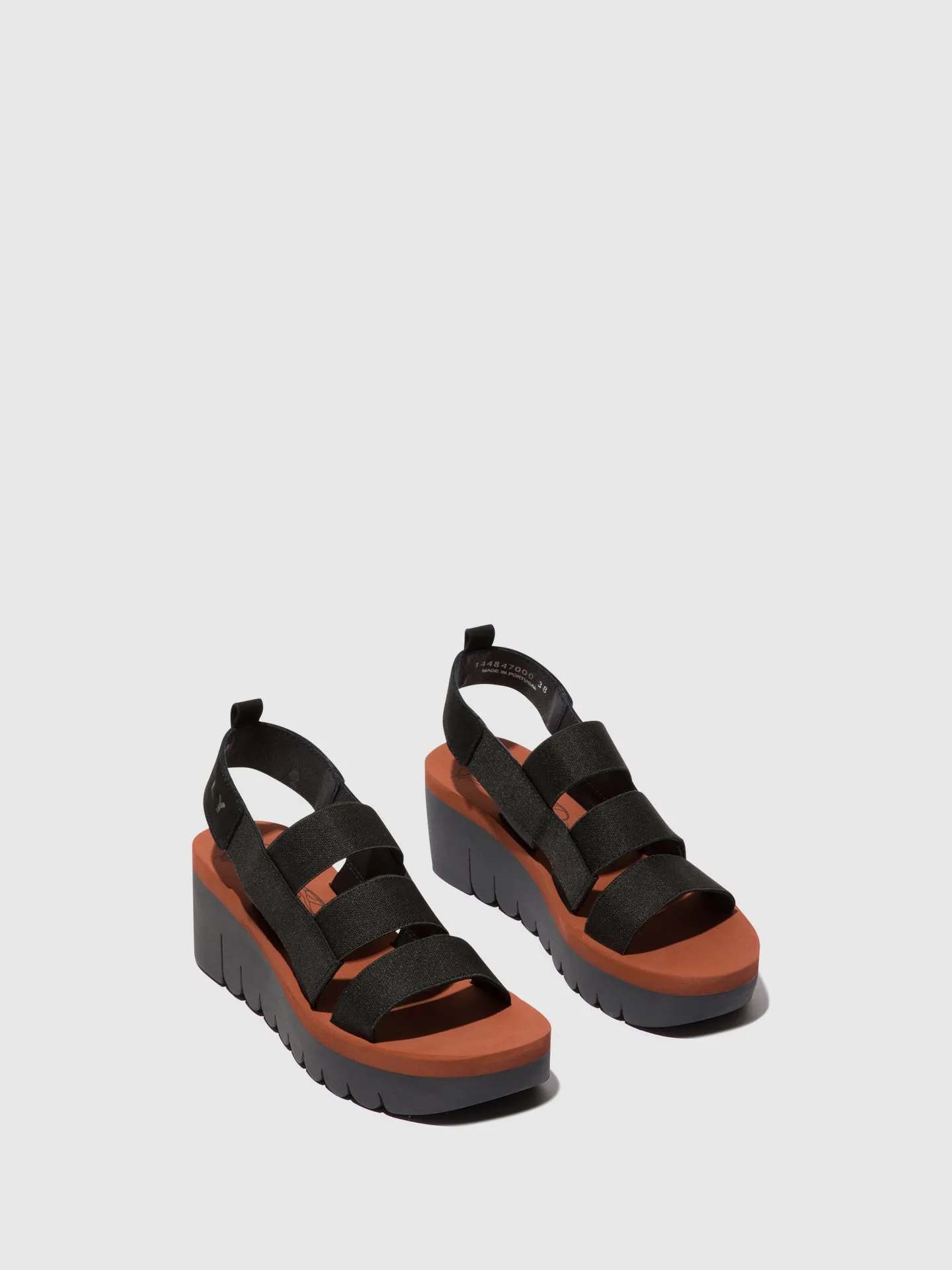 Strappy Sandals YERE847FLY BLACK (BRICK)