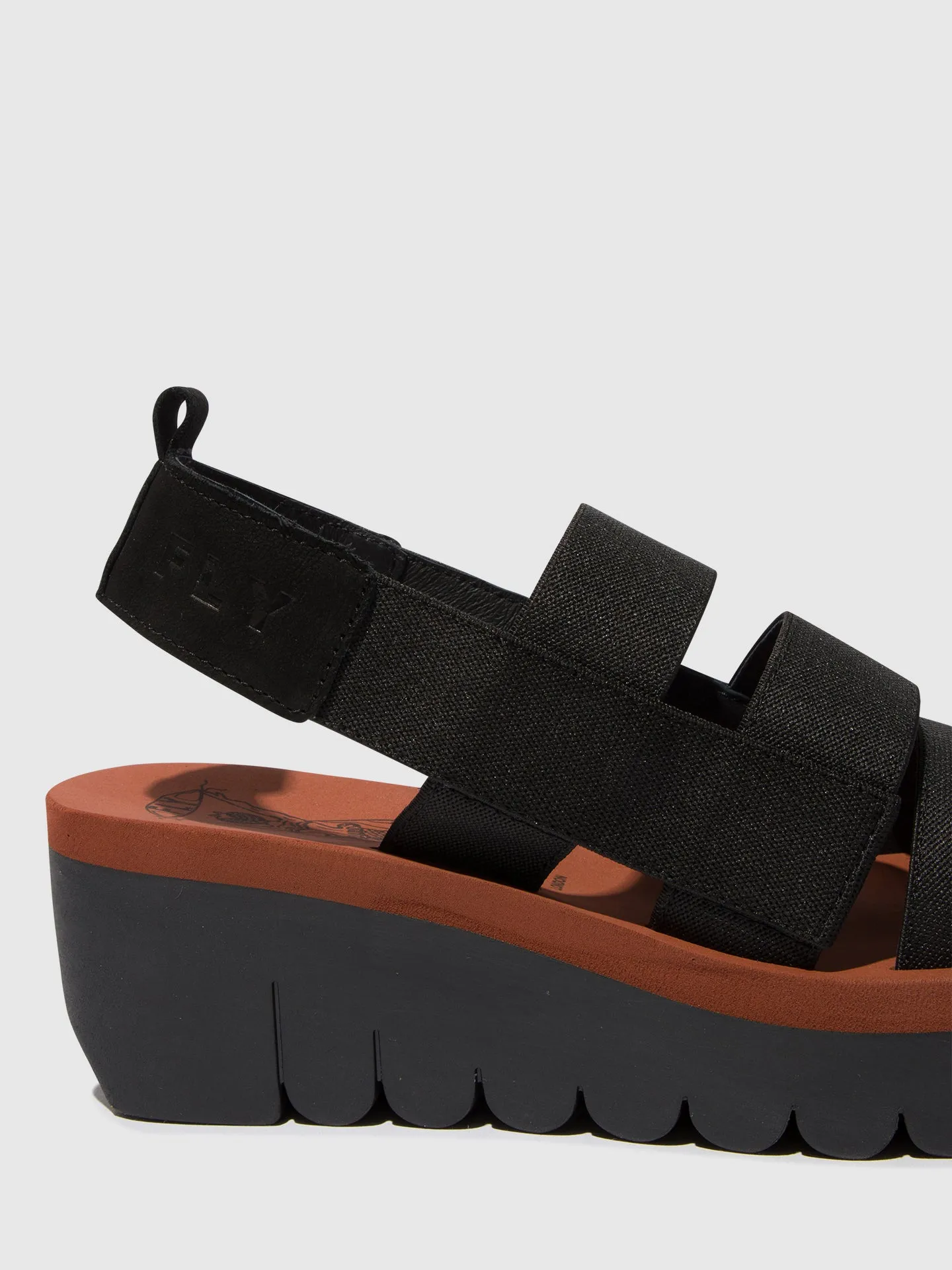Strappy Sandals YERE847FLY BLACK (BRICK)
