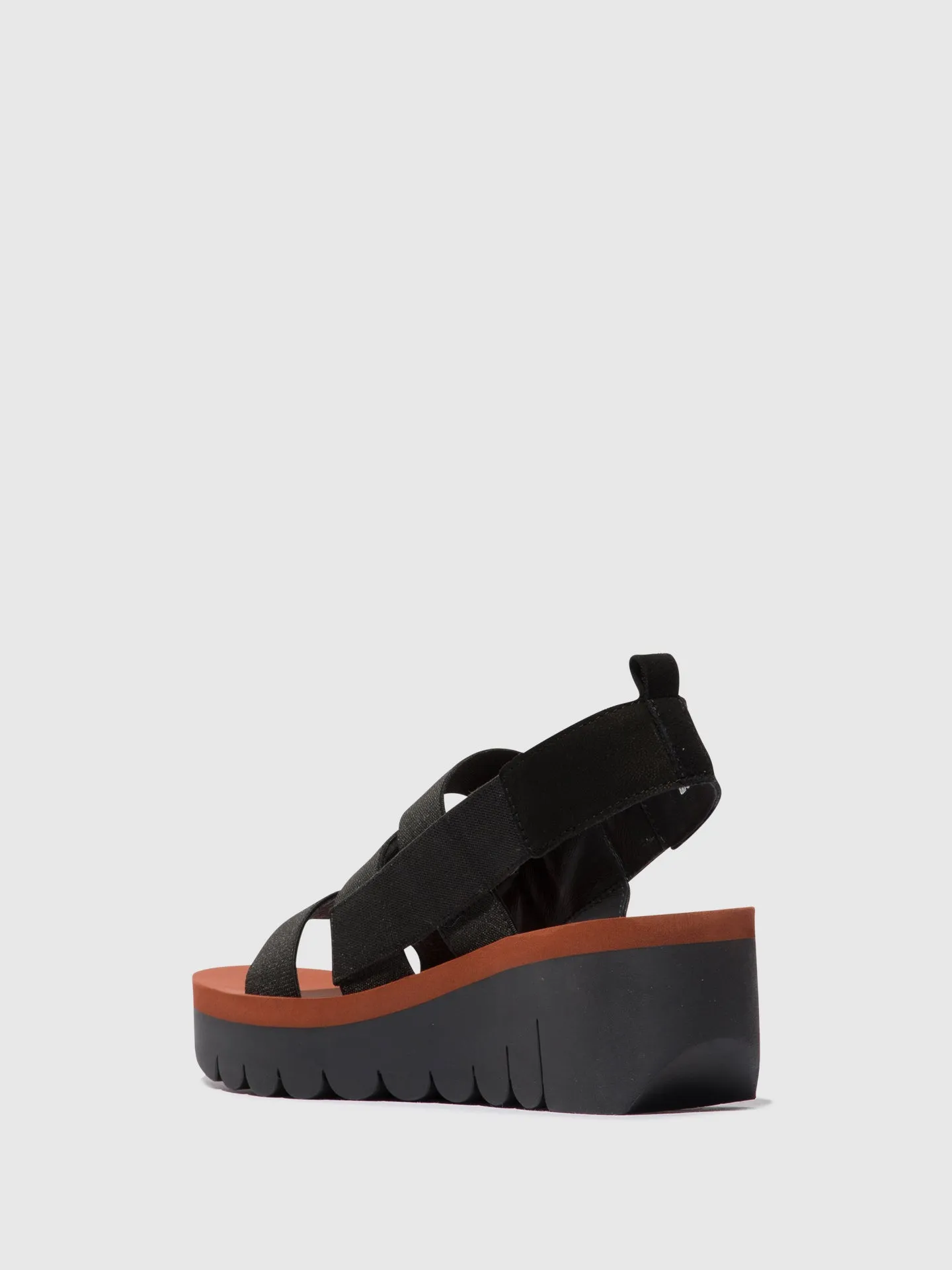 Strappy Sandals YERE847FLY BLACK (BRICK)