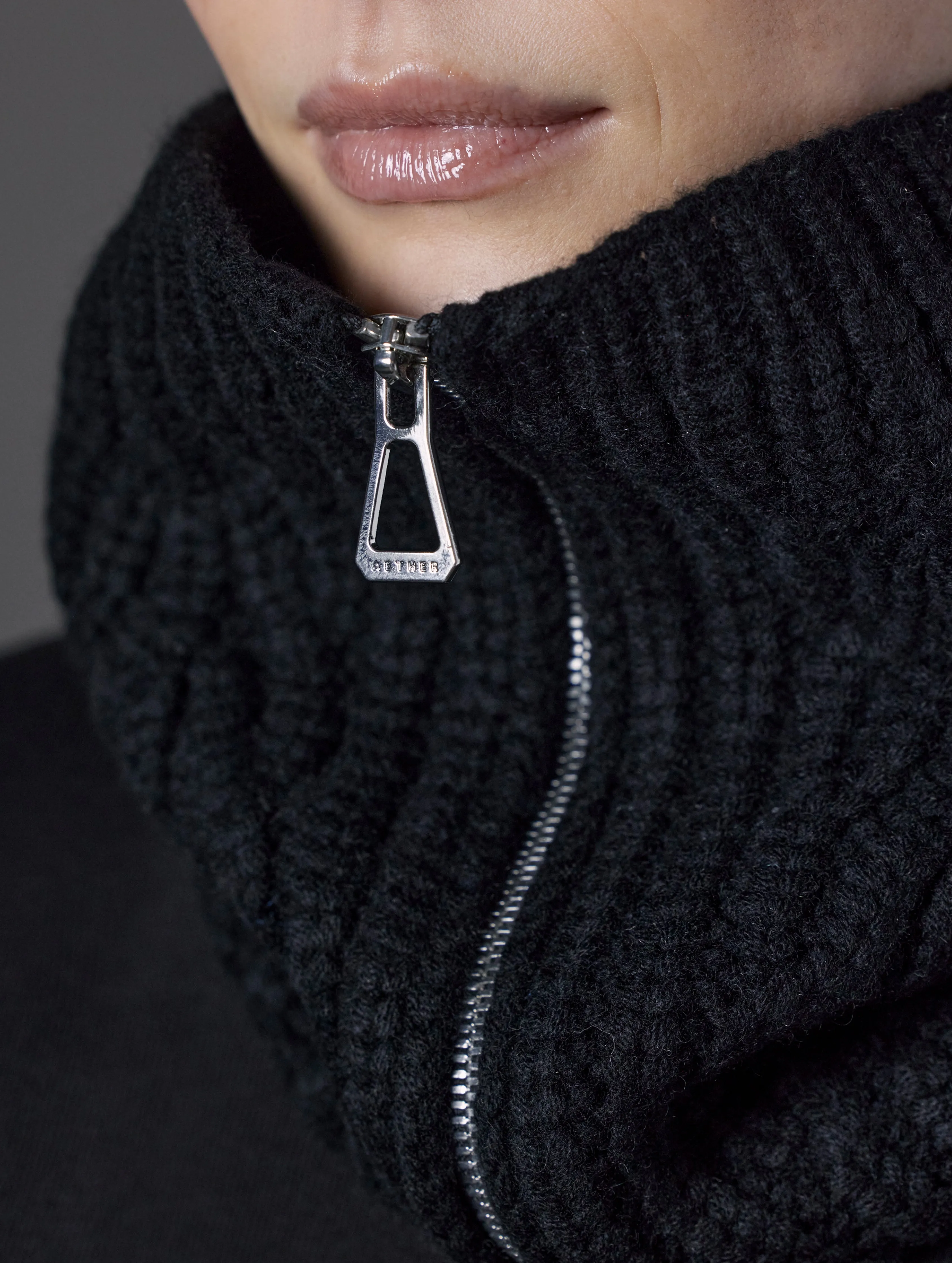 Sweater Neck Gaiter 2.0 - Onyx Black